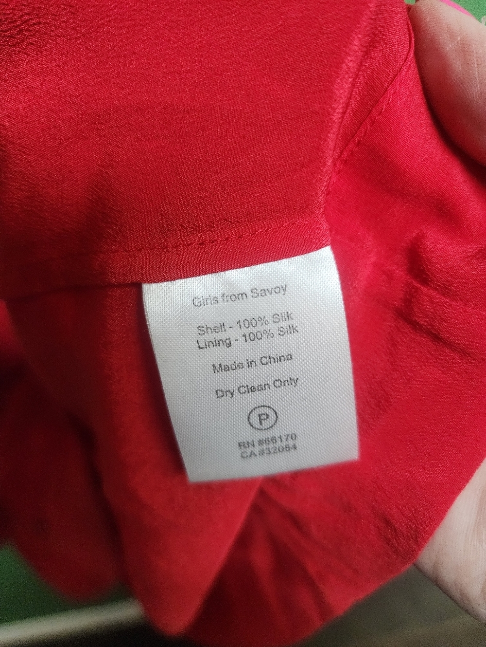 Girls from Savoy 100% Silk Ruffle Dress Coral Red Tie Neck Size 8 - Picture 5 of 6